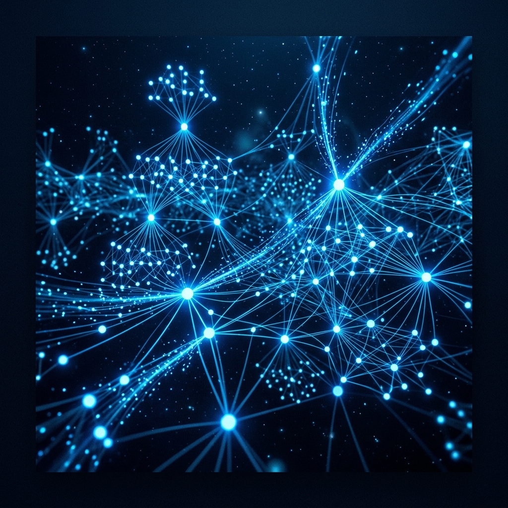 AI omnichannel data routing network visualization